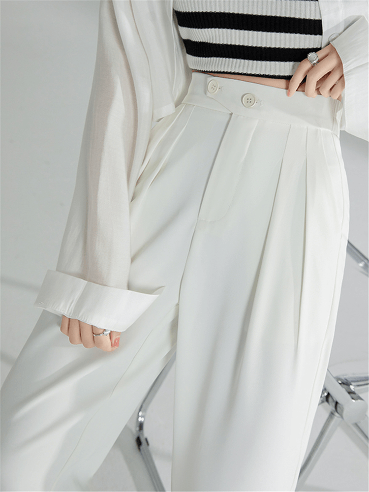 Calça Chiffon com Cós Alto / Tendencia Moda Primavera Verão em 2024!