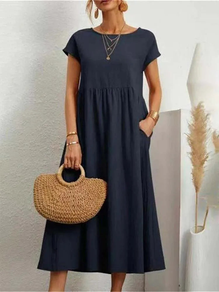 Vestido Midi Soltinho de Verão - Dulcy