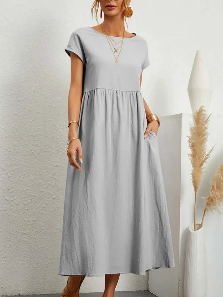 Vestido Midi Soltinho de Verão - Dulcy