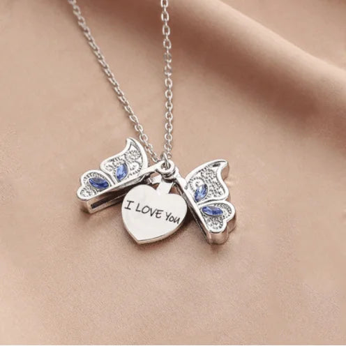 Colar Borboleta Feminino Banhado
