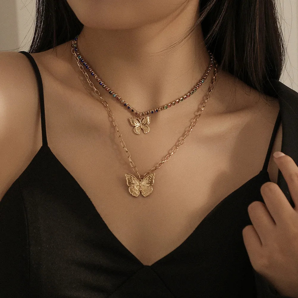 Colar Feminino de Luxo Aço Banhado