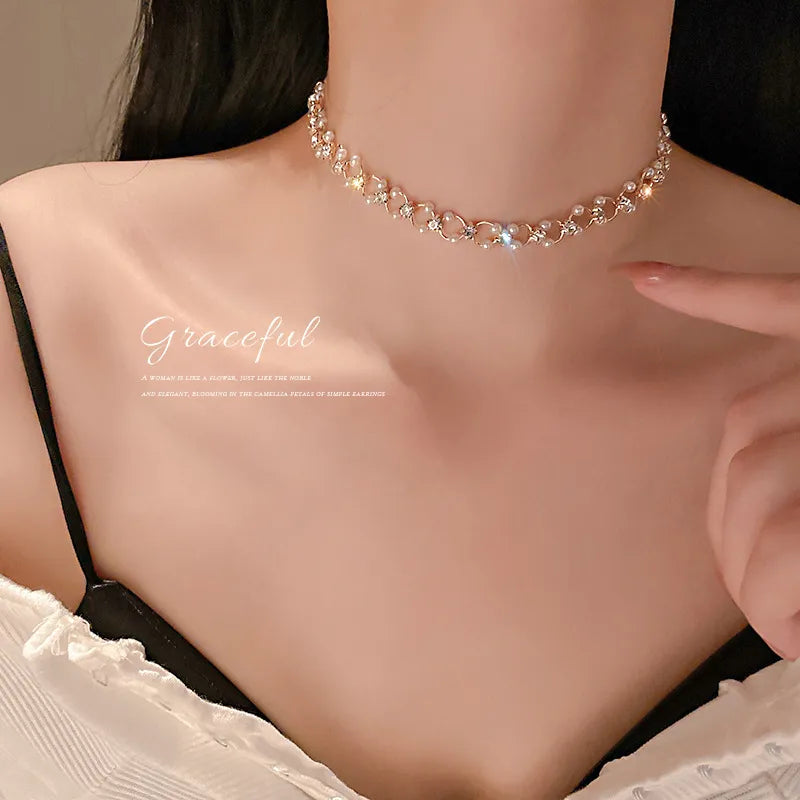 Colar Feminino de Luxo Aço Banhado