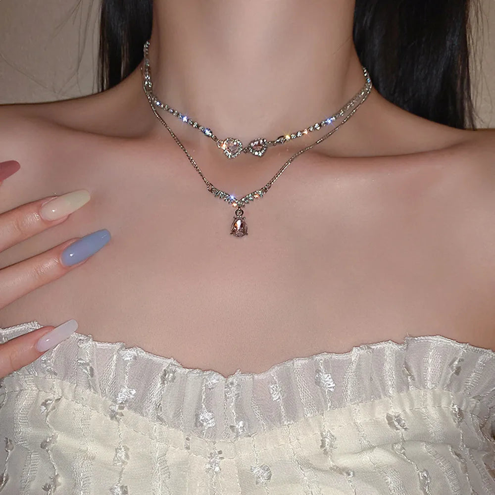 Colar Feminino de Luxo Aço Banhado