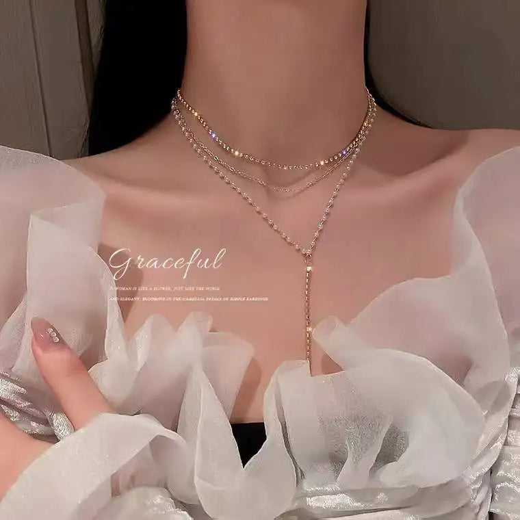 Colar Feminino de Luxo Aço Banhado