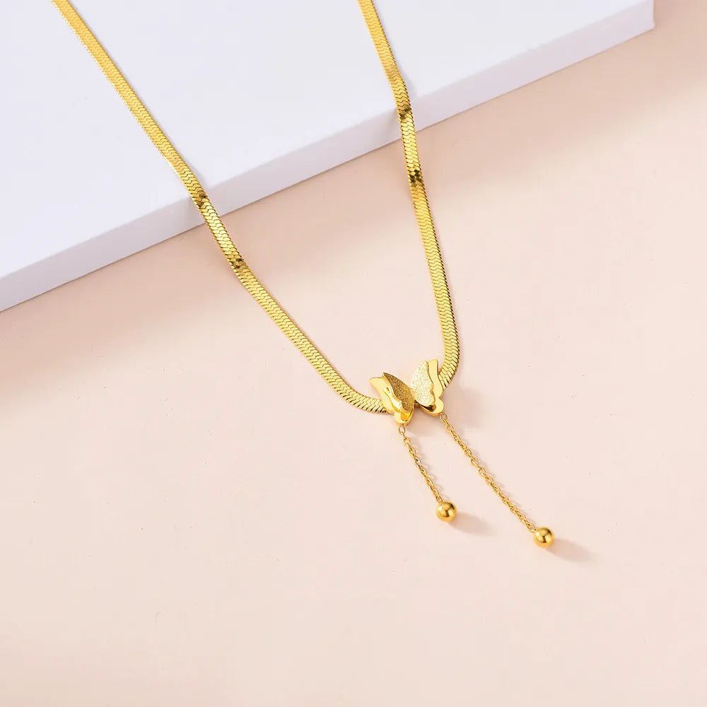 Colar Feminino de Luxo Aço Banhado