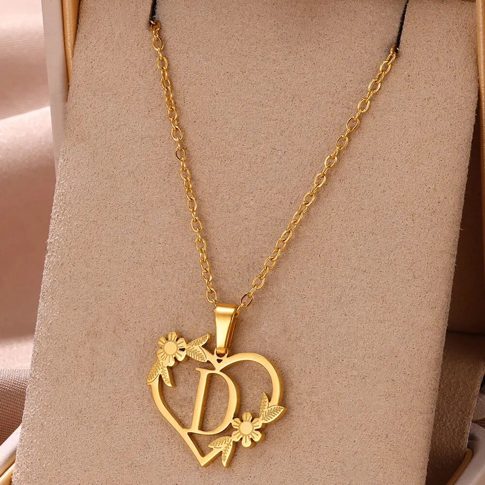 Colar Feminino Personalizado Inicial Banhado