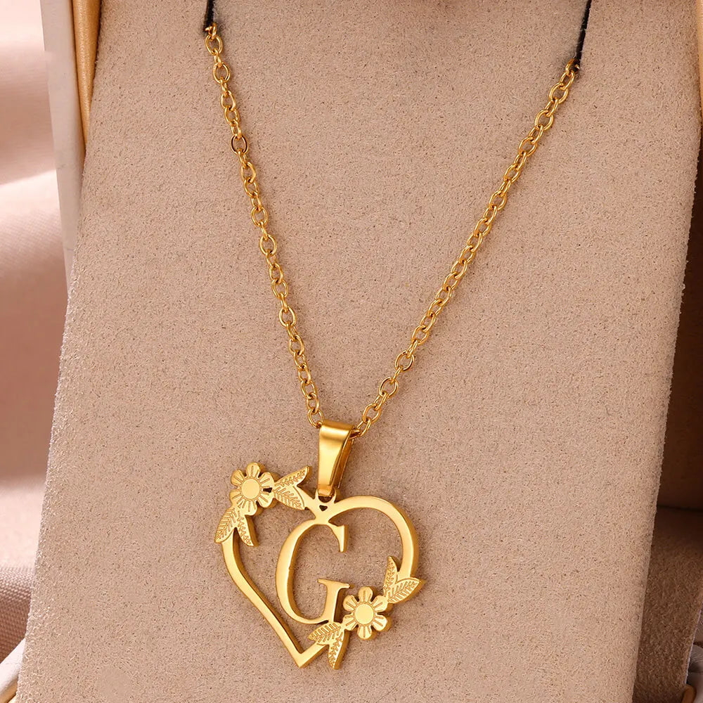 Colar Feminino Personalizado Inicial Banhado