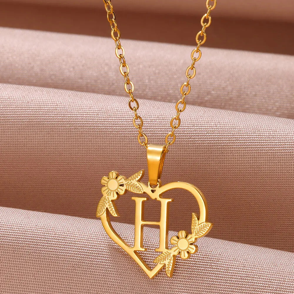 Colar Feminino Personalizado Inicial Banhado