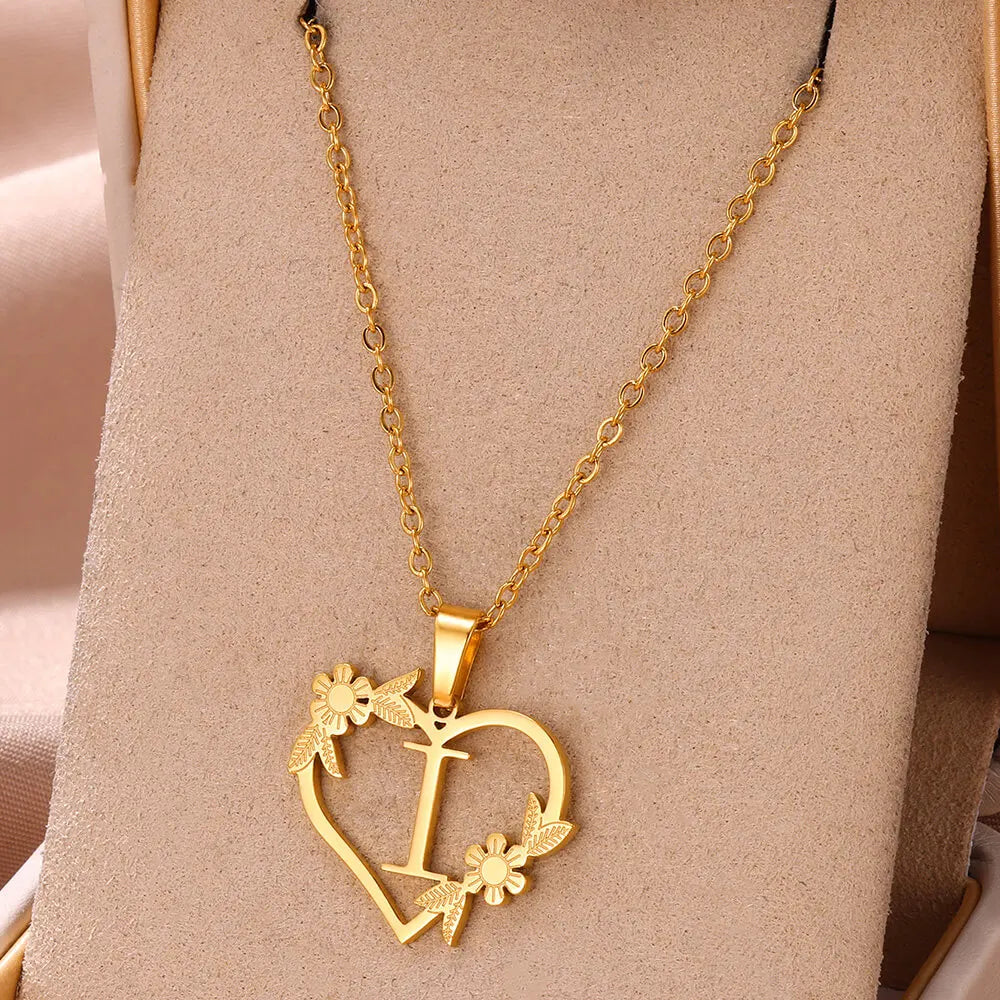 Colar Feminino Personalizado Inicial Banhado