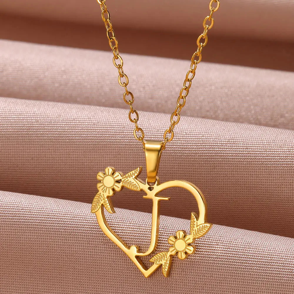Colar Feminino Personalizado Inicial Banhado