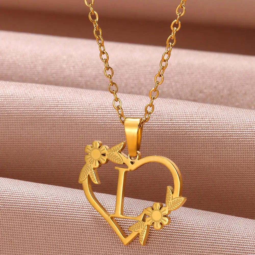 Colar Feminino Personalizado Inicial Banhado