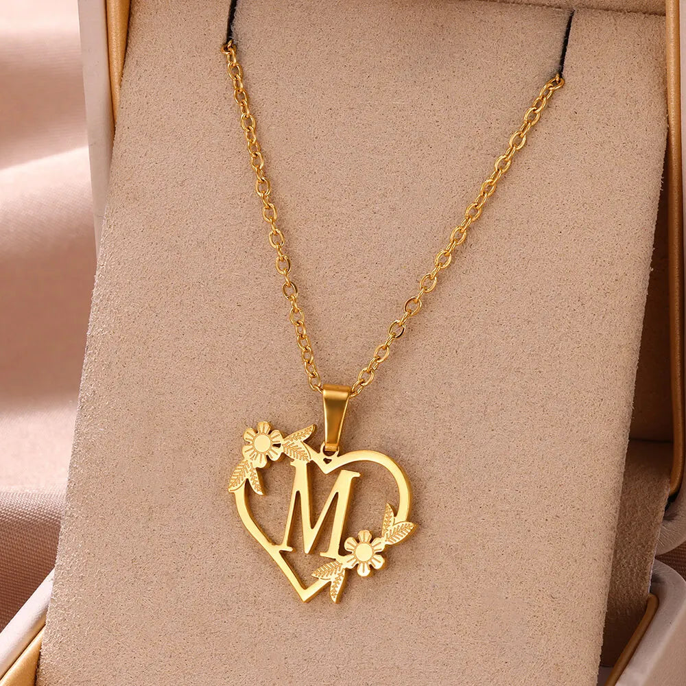 Colar Feminino Personalizado Inicial Banhado
