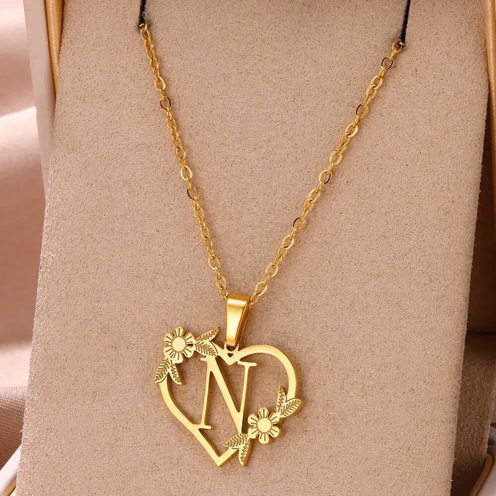 Colar Feminino Personalizado Inicial Banhado