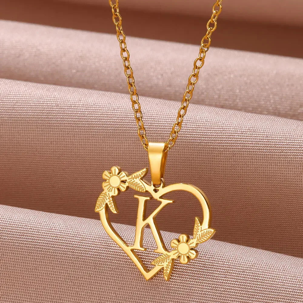Colar Feminino Personalizado Inicial Banhado