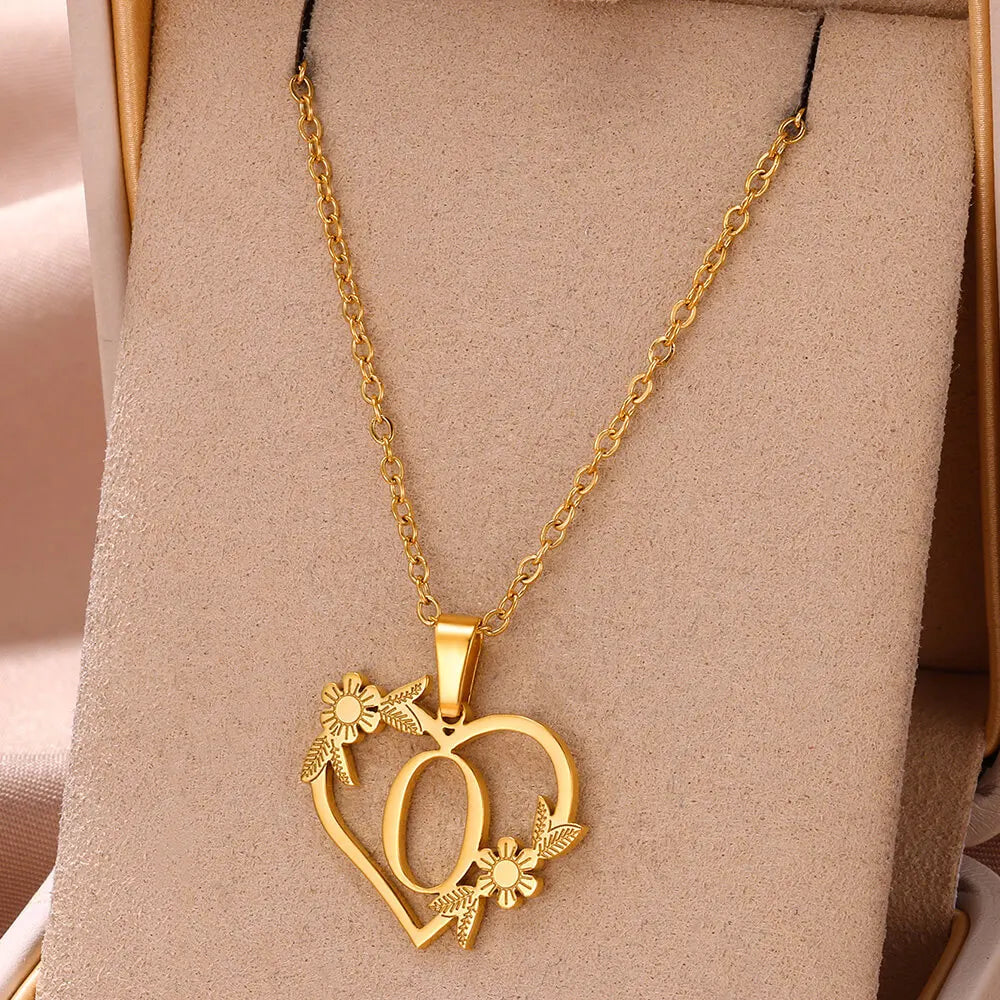 Colar Feminino Personalizado Inicial Banhado