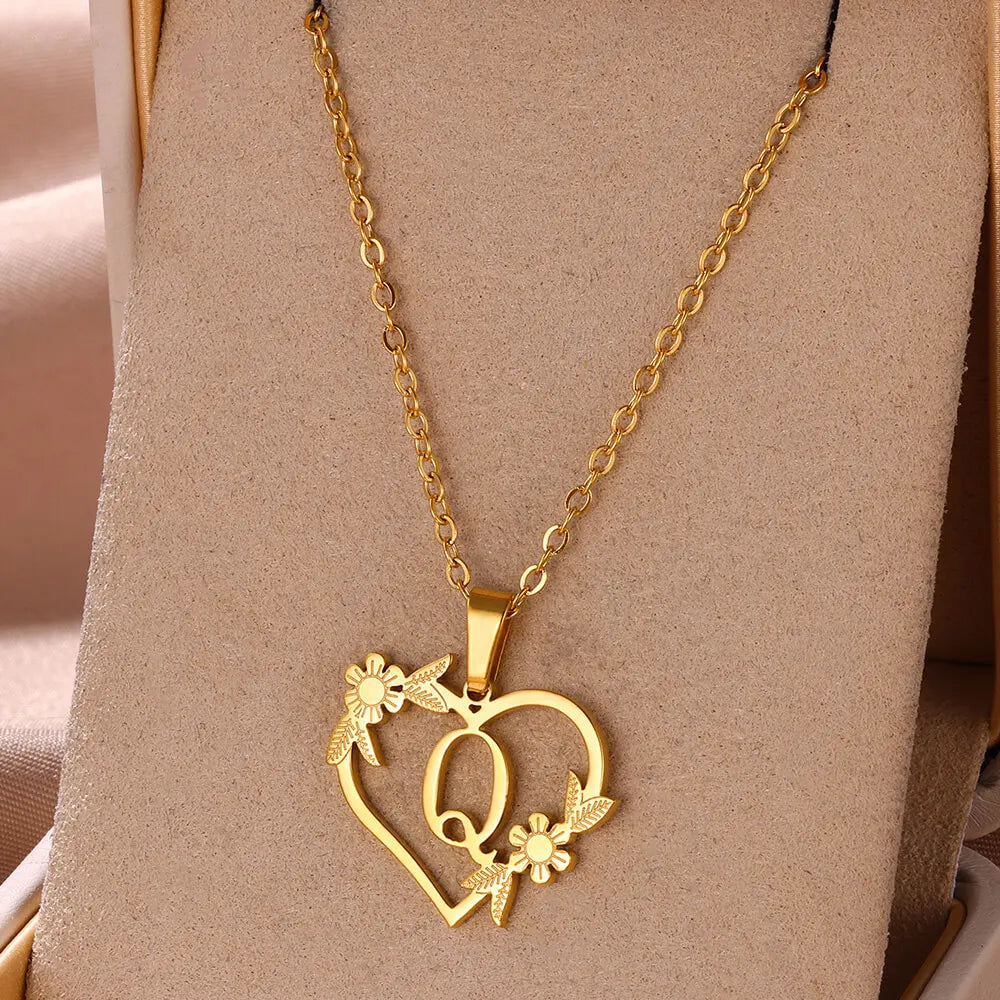 Colar Feminino Personalizado Inicial Banhado