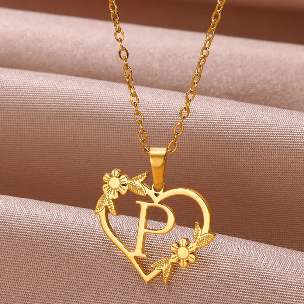 Colar Feminino Personalizado Inicial Banhado