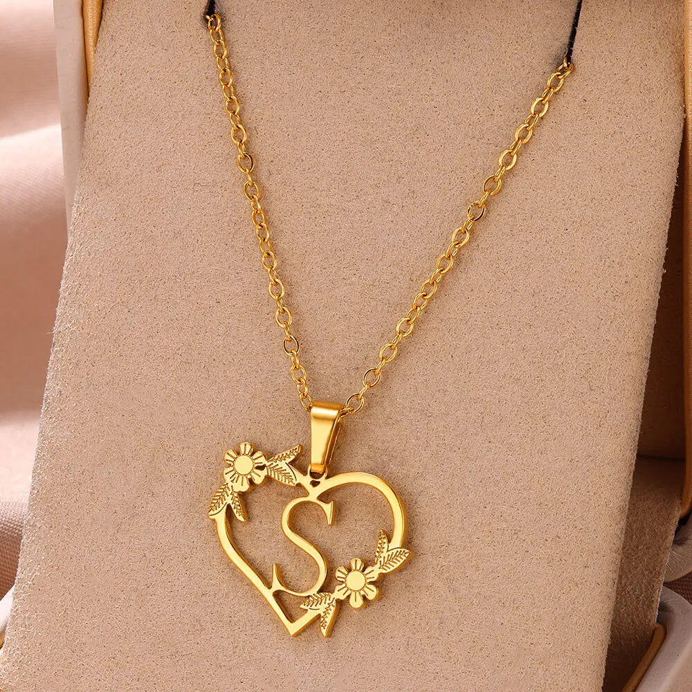 Colar Feminino Personalizado Inicial Banhado