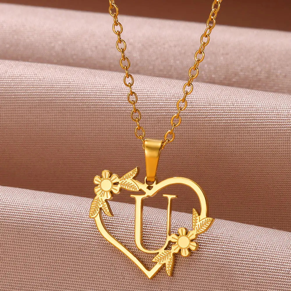 Colar Feminino Personalizado Inicial Banhado