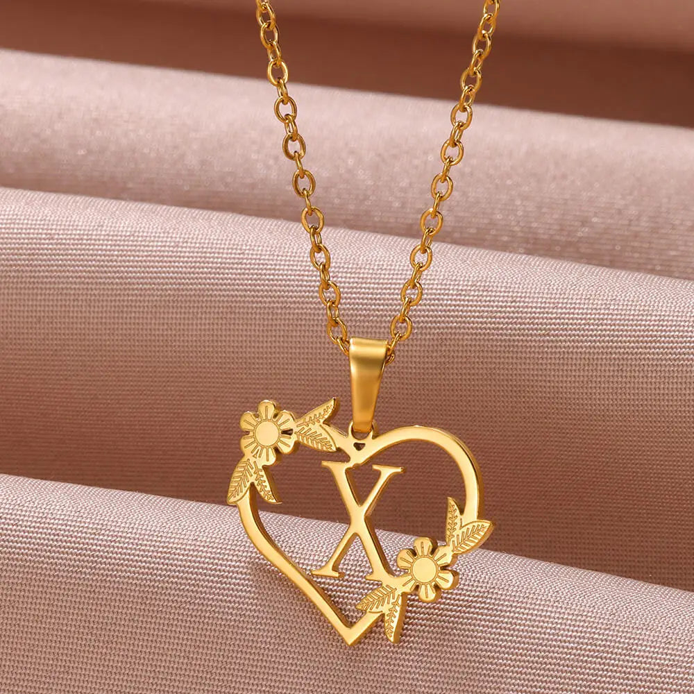 Colar Feminino Personalizado Inicial Banhado
