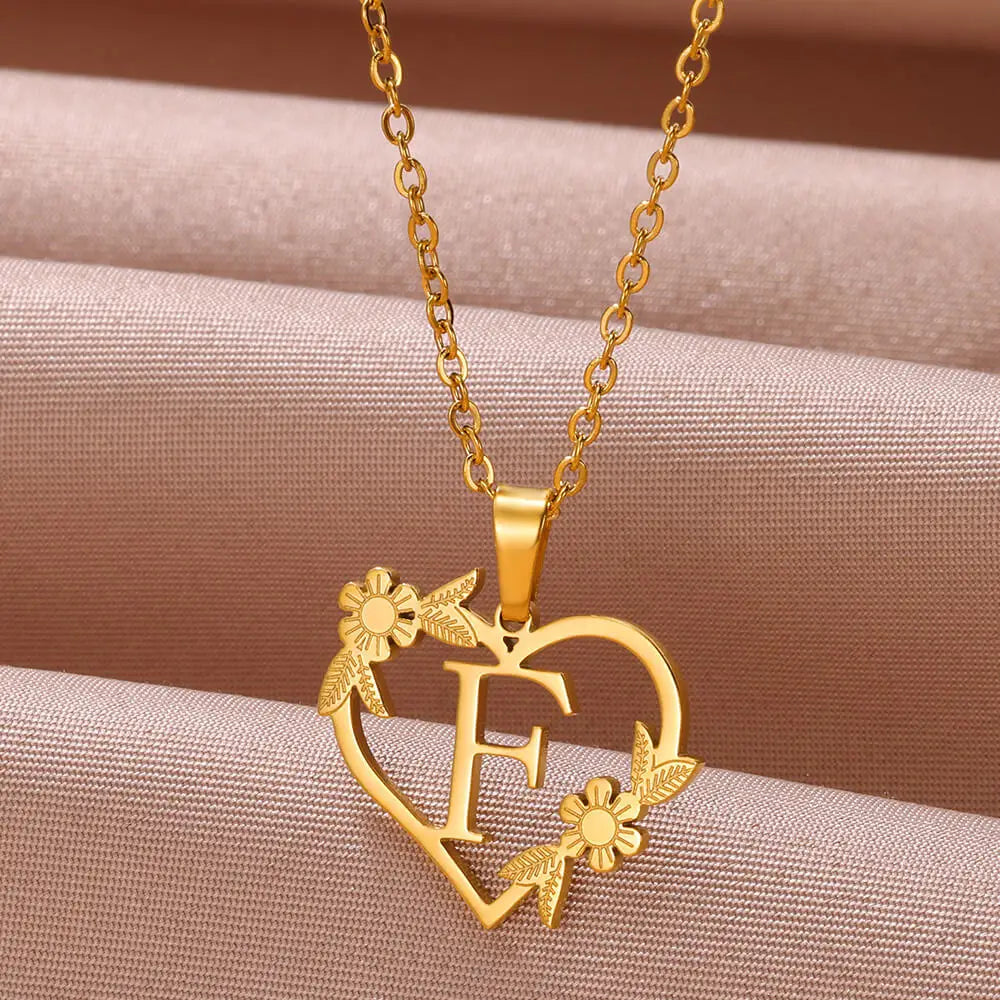 Colar Feminino Personalizado Inicial Banhado