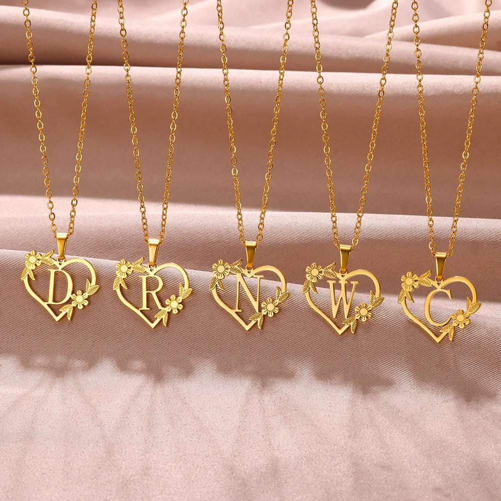 Colar Feminino Personalizado Inicial Banhado