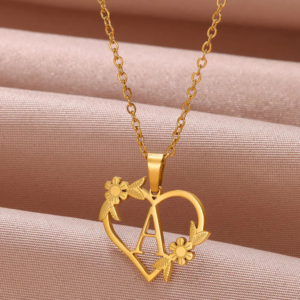 Colar Feminino Personalizado Inicial Banhado