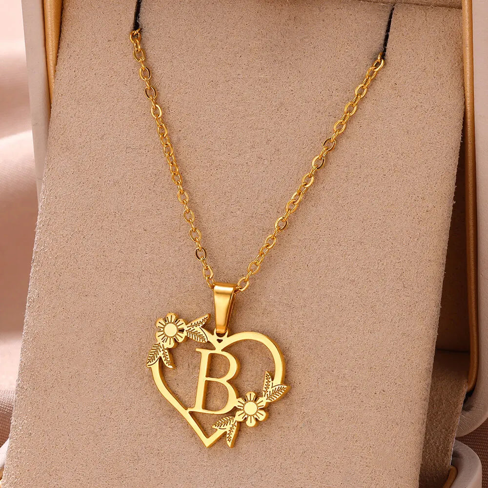 Colar Feminino Personalizado Inicial Banhado