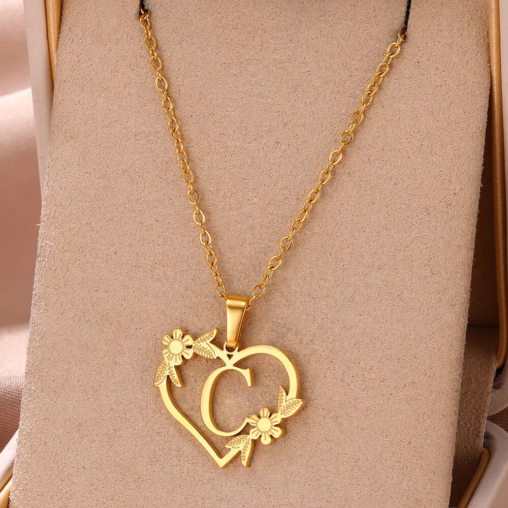 Colar Feminino Personalizado Inicial Banhado