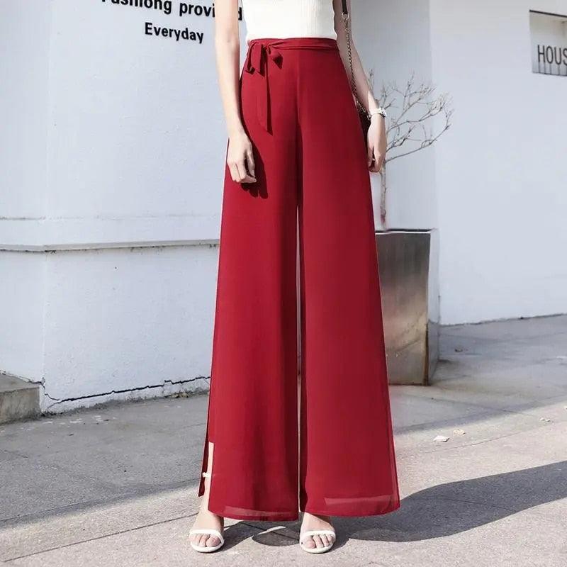 Calça Venezia™ em Chiffon Dupla Camada / A Calça da Mulher que Esbanja Luxo, Leveza & Exclusividade!