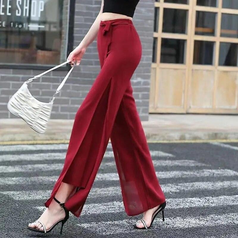 Calça Venezia™ em Chiffon Dupla Camada / A Calça da Mulher que Esbanja Luxo, Leveza & Exclusividade!
