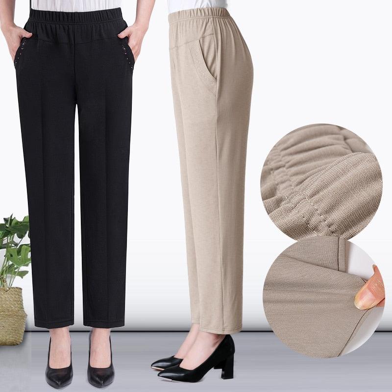 Calça Feminina Casual Middle™ / Kit com 3 Cores na Promoção de Lançamento