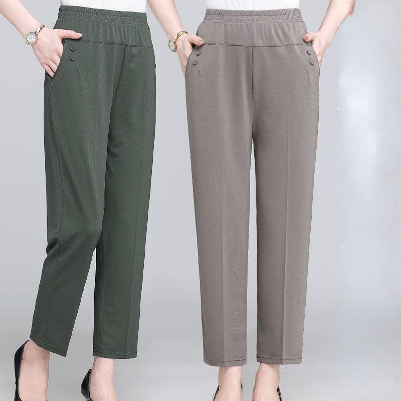 Calça Feminina Casual Middle™ / Kit com 3 Cores na Promoção de Lançamento