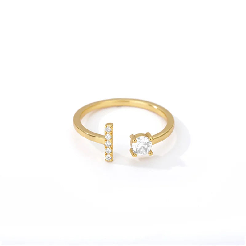 Anel Life Feminino Personalizado Inicial + Joia Cravejada