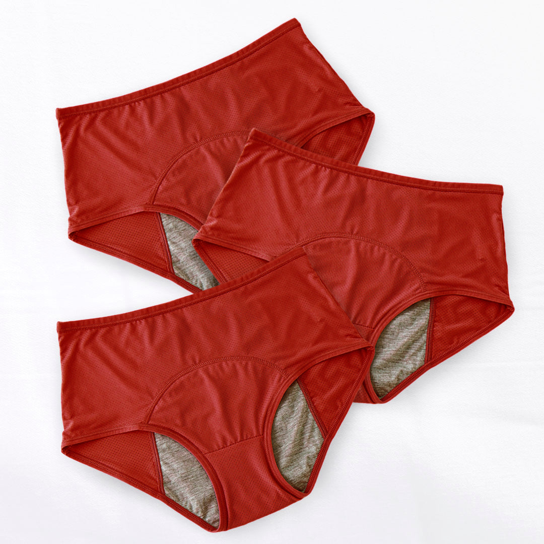 Calcinha Absorvente ComfyPlus™ - Kit com 3 unidades