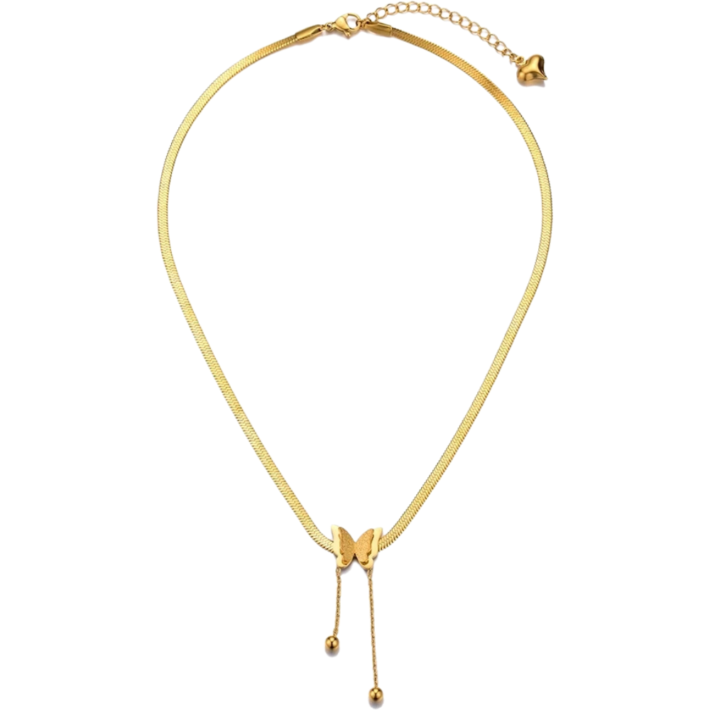 Colar Feminino de Luxo Aço Banhado