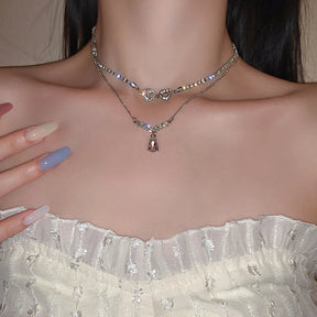 Colar Feminino de Luxo Aço Banhado