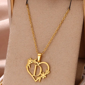 Colar Feminino Personalizado Inicial Banhado