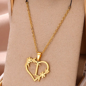 Colar Feminino Personalizado Inicial Banhado