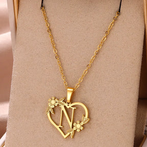 Colar Feminino Personalizado Inicial Banhado