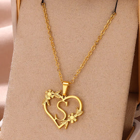 Colar Feminino Personalizado Inicial Banhado