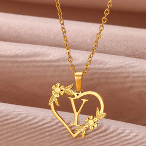 Colar Feminino Personalizado Inicial Banhado