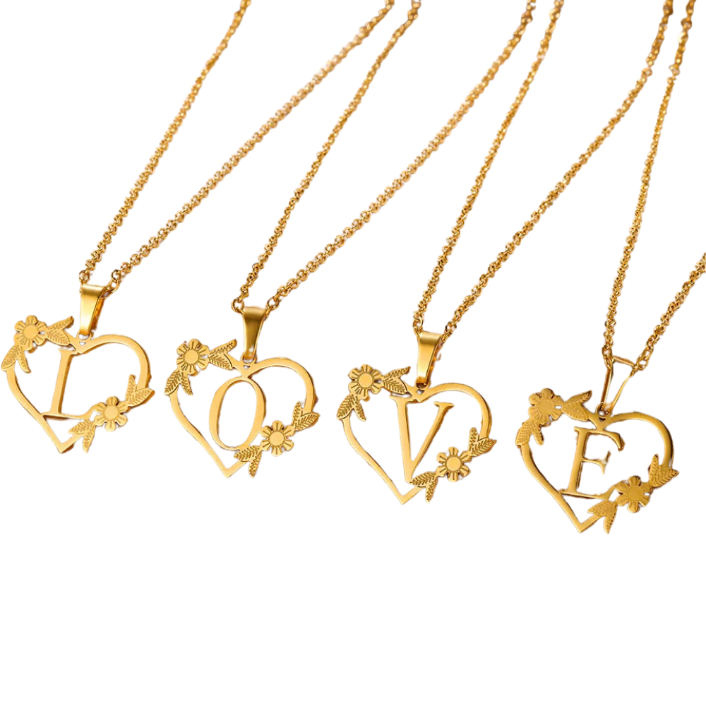 Colar Feminino Personalizado Inicial Banhado