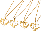 Colar Feminino Personalizado Inicial Banhado