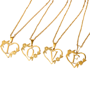 Colar Feminino Personalizado Inicial Banhado