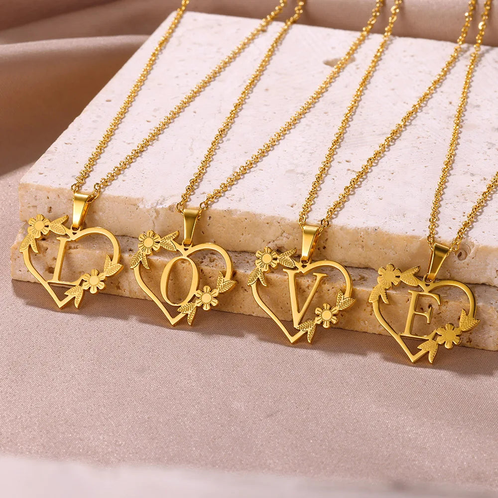 Colar Feminino Personalizado Inicial Banhado