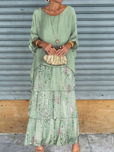 Vestido Longo com Bordas Delicadas - Ésme
