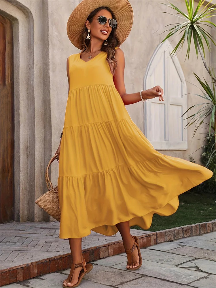 Vestido Longo Feminino Solare