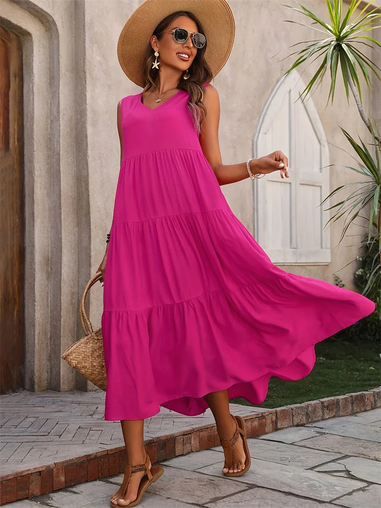 Vestido Longo Feminino Solare